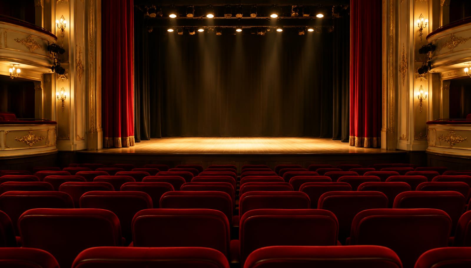 Sala de teatro antes de una función (imagen ilustrativa).